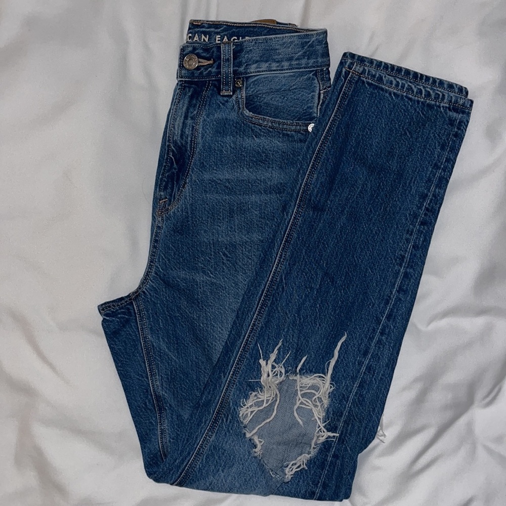American Eagle mom jeans highest rise